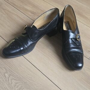 Vintage Roberto Capucci monk strap shoes Sz 10 Narrow Fit